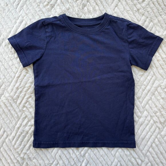Primary Other - Primary Boys Size 3 Navy T-Shirt Short Sleeve Basic Cotton Tee Top Solid Soft